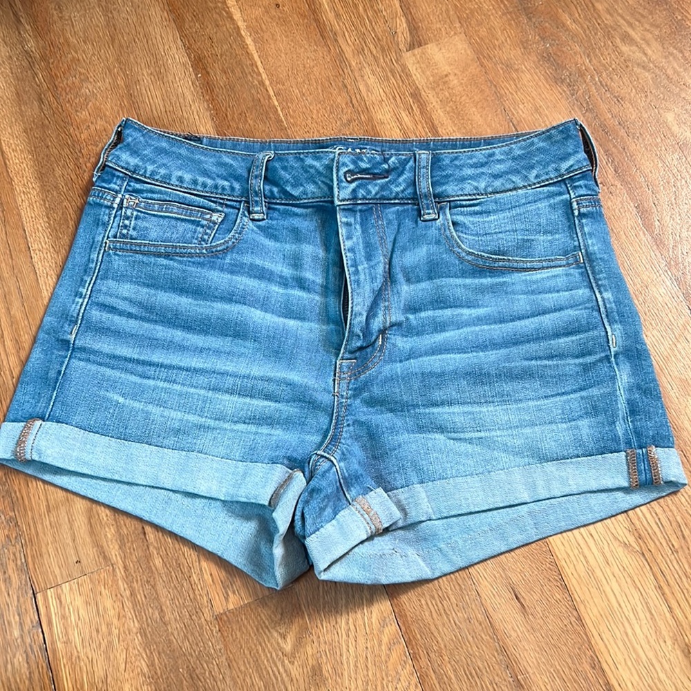 Custom painted AEO shorts